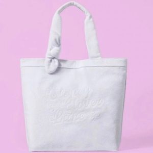 Stoney Clover Lane x Target White Terry Cloth Embossed Beach Tote Bag 🏝️…